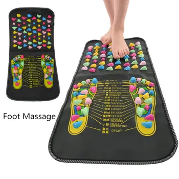 

Multifunction Foot Reflexology Walk Stone Square Pain Relief Foot Leg Spa Massage Cushion Relax Mat Personal Health Care