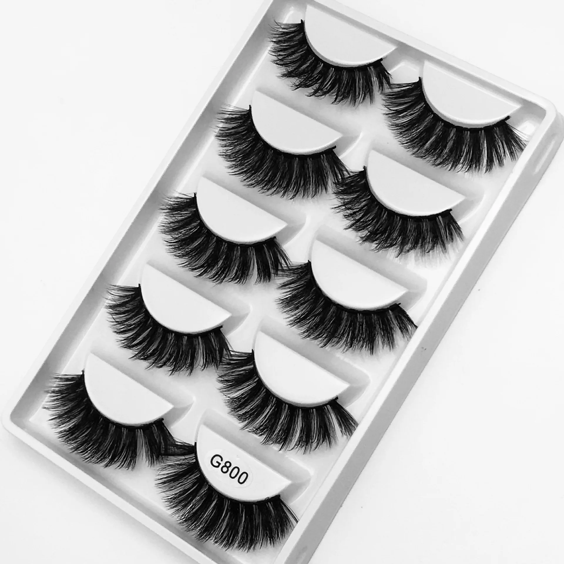 

high quality 3d faux mink lashes false eyelashes 5 pairs natural thick eyelashes handmade 3d mink eyelashes makeup for beauty