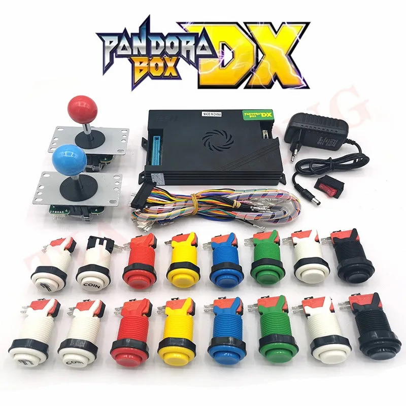 

DIY Pandora box DX 3000 in 1 5Pin joystick American HAPP Style Push Button for 2player family version arcade game console kit