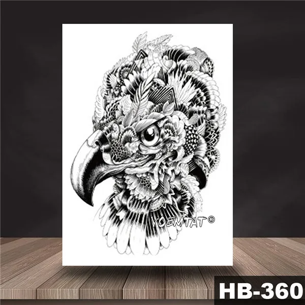 14 Waterproof Temporary Tattoo Sticker Book wise Owl pattern tattoo Water Transfer old school style body art fake tattoo women - Цвет: 14