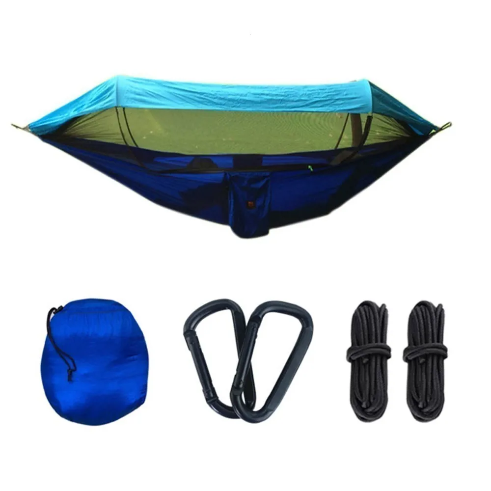 

Portable Outdoor Hammock Mosquito Rede De Dormir Hangmat 1/2 Persoons Ultralight Hammock Chair Hanging Hangematte Swing Chair