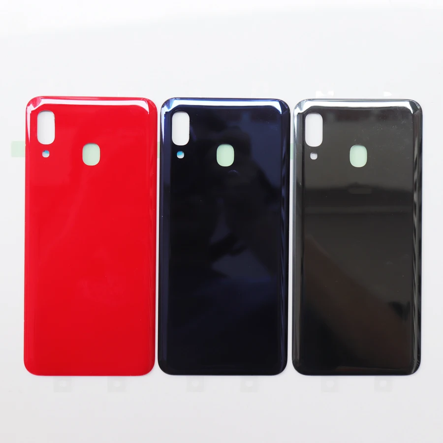 Задняя крышка батарейного отсека для Samsung Galaxy A20 A205 A205F стеклянная корпуса КОРПУСА