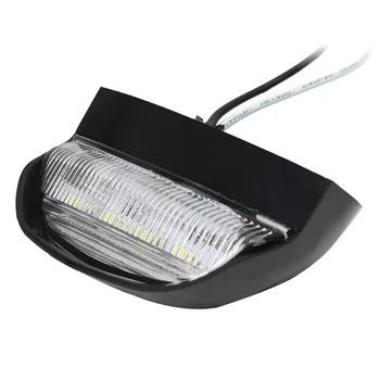 

ABS Easy Install Replacement Parts Car Accessories 10-30V High Brightness Driving Trailer License Plate Light 4LEDS Universal 2W