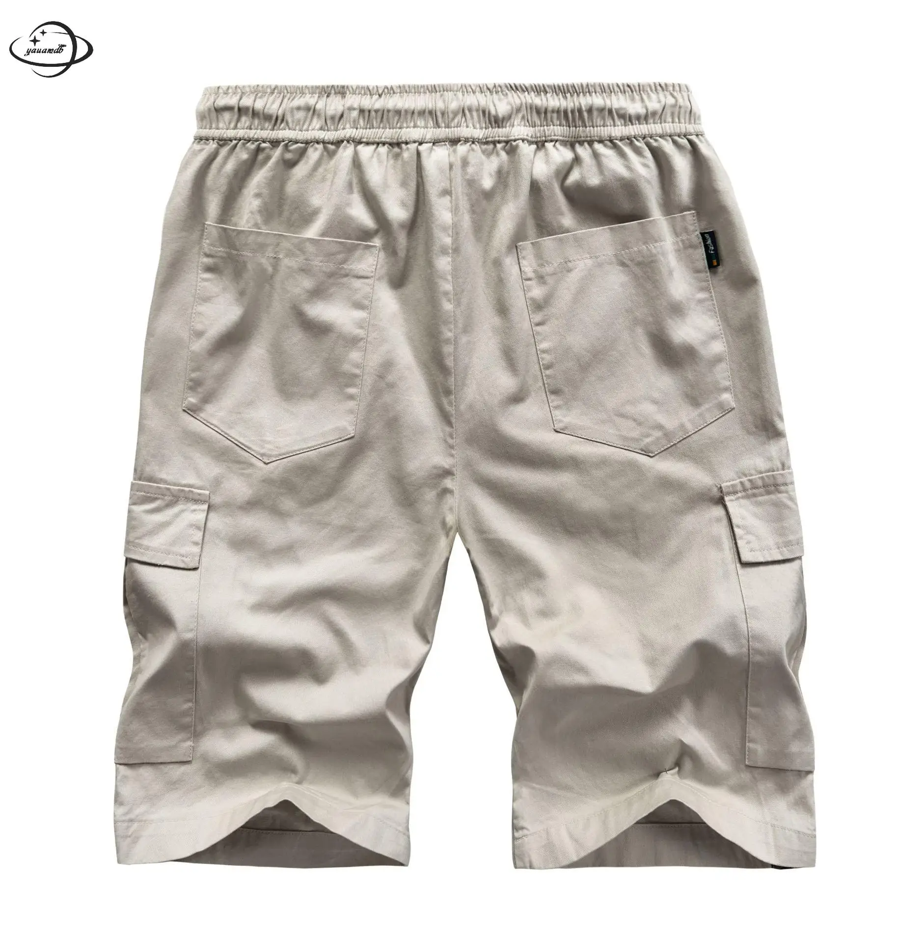 Мужские повседневные шорты летние мужские короткие штаны Одежда с эластичной резинкой на талии до колена рабочие Большие размеры свободная Мужская одежда h43