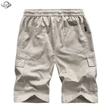 Мужские повседневные шорты летние мужские короткие штаны Одежда с эластичной резинкой на талии до колена рабочие Большие размеры свободная Мужская одежда h43