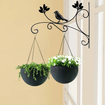 

Simple Flower Pot Holder Decoration 3D Geometric Circle Candle Holder Home Decor Metal Wall Hanging Dry Flower Vase