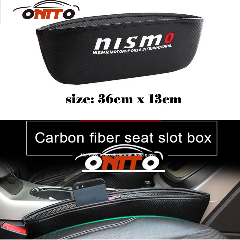 

1PCS Carbon Fiber Car Seat Storage bags for nismo loog for Teana Sylphy Qashqai Livina Tiida Cube Juke