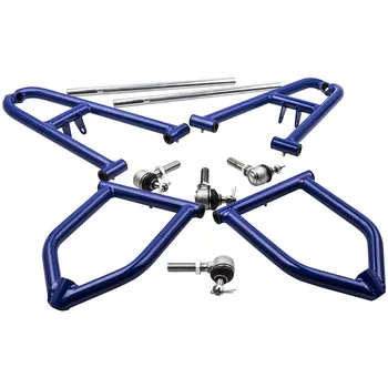 

For Yamaha Banshee 350 Front A Arm Kit Suspension Extended Control Arm Set W/ Bushings Blue