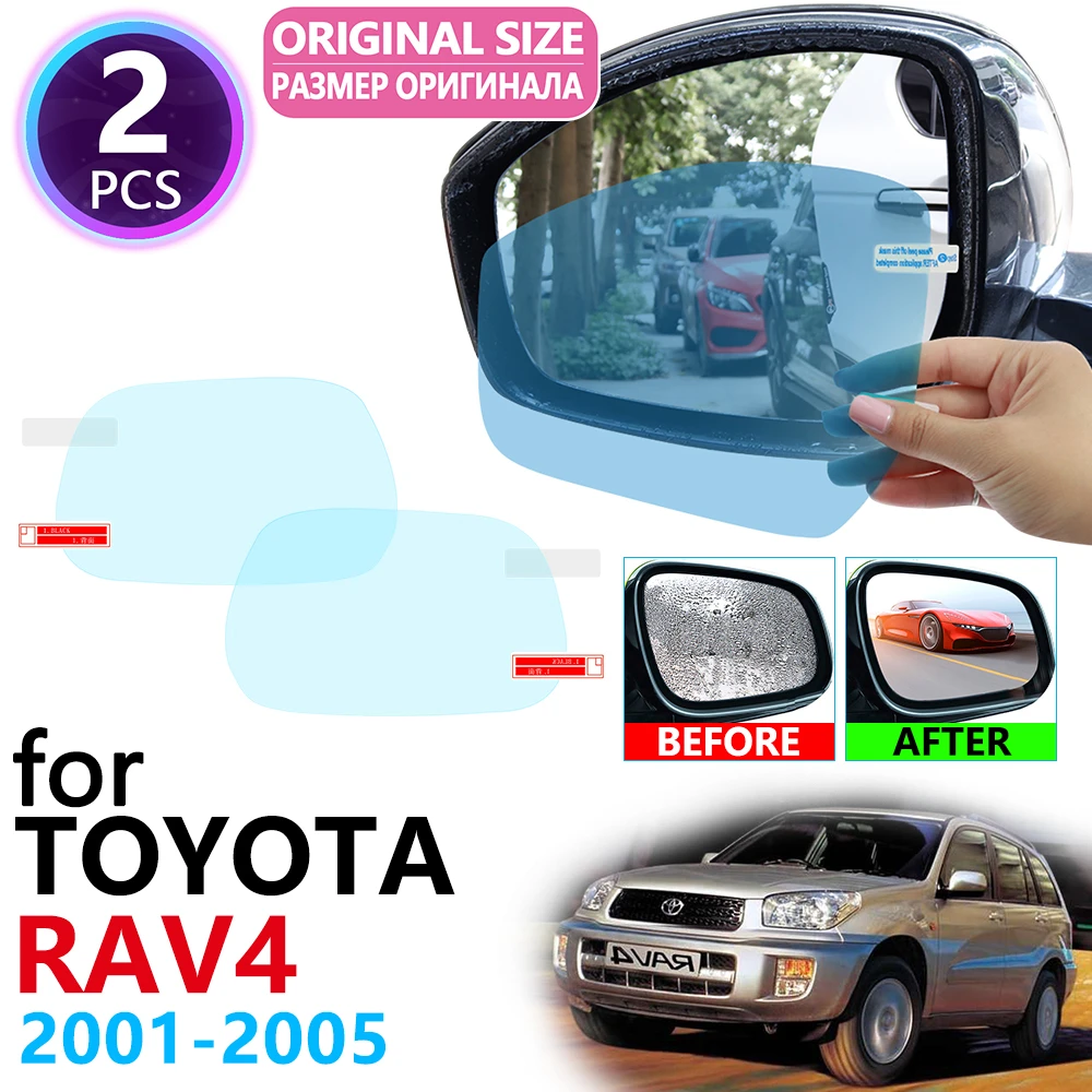 for Toyota Rav4 XA20 Rav 4 20 2001~2005 Full Cover Rearview Mirror Anti-Fog  Rainproof Anti Fog Film Accessories 2002 2003 2004