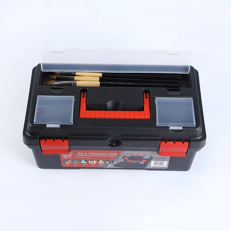 

Manufacturers Direct Selling 16-Inch Fine Art Painting Toolbox Multi-functional Storage Box Pigment Box Painter's Case