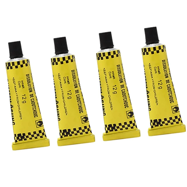 2/4pcs 12g Motorcycle Bike Tire Patching Glue Universal Inner Tube Puncture Repairing Glue Cement Rubber Repair Tools 4pcs