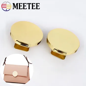 

2pcs Women Bag Metal Buckle Handbag Twist Turn Lock Snap Bag Clasp Closure Invisible Lock DIY Craft Hardware Accessories