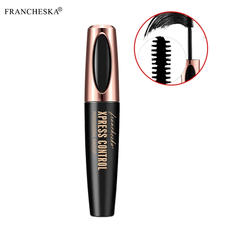 

Francheska Rimel Eyelash Mascara 4D Silk Fiber Long Lasting Lash Mascara Eye Lashes Makeup Cosmetic Rimel Waterproof Mascara De