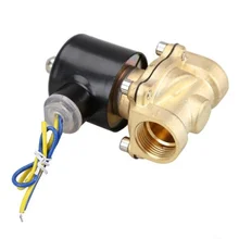 2W-200-20 3/4 Inch Brass Electric Solenoid Valve Water Air Fuels N/C DC 12V