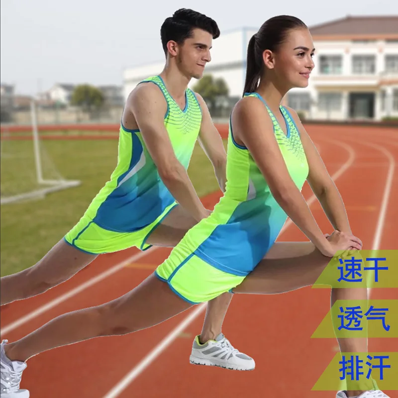 Спортивный набор для мужчин, комплект жилет для марафона+ шорты, гоночные игры, бег трусцой