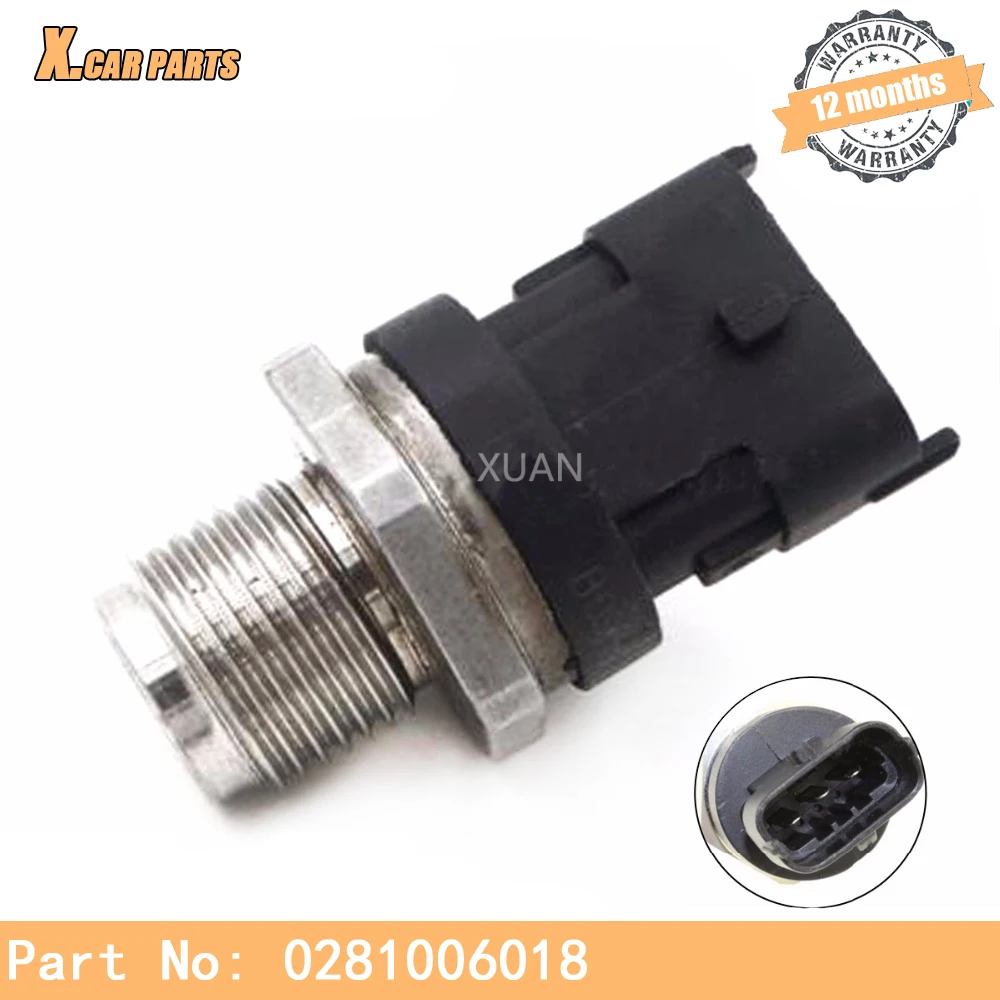 1800 Bar Fuel Rail Pressure Sensor 0281006018 For Ford Ranger Everest