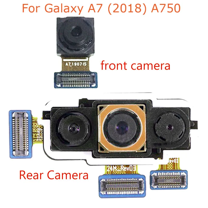 Для Samsung Galaxy A7 2018 A750 A750F Модуль задней камеры передней большой модуль маленькой