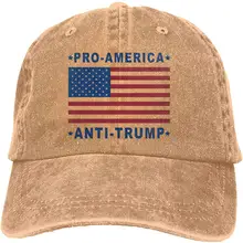 Про-Америка Анти-Трамп ковбойские кепки унисекс Регулируемый Дальнобойщик бейсбольная Кепка