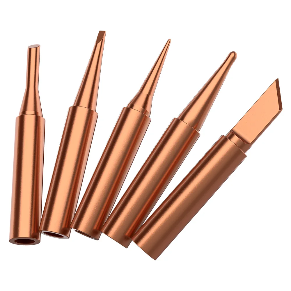 Estación de soldadura con mango de punta de hierro, herramientas de soldadura de Color de cobre puro Universal 936 900M-T-K 900M-T-B 900M-T-I, 1 Uds.