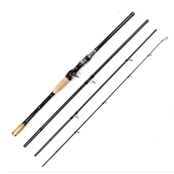 

Fishing rod1.8/2.1M/2.4m/2.7/3.0m M cast straight shank four-section lure rod carbon portable road Aachen fishing pole