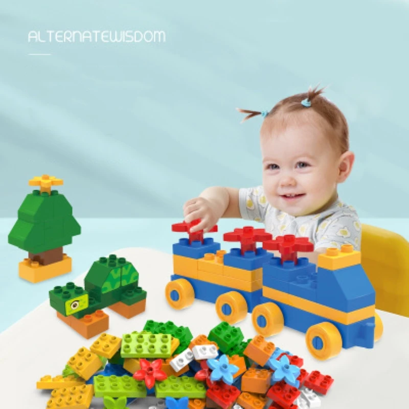 Конструктор сделай сам большого размера совместимый с Duplo фигурки конструкторы