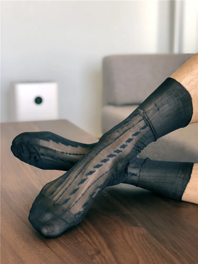 Носки без пятки нарядные носки подарки для мужчин прозрачные экзотическая