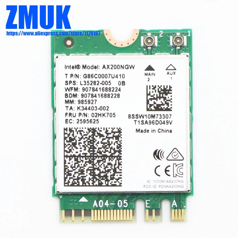 

Int AX200NGW WiFi для Lenovo Yoga 6 S740 S540 Legion 5 Flex 5 ideacinter 3 5 5G Series,P/N 02HK705 SW10M73307