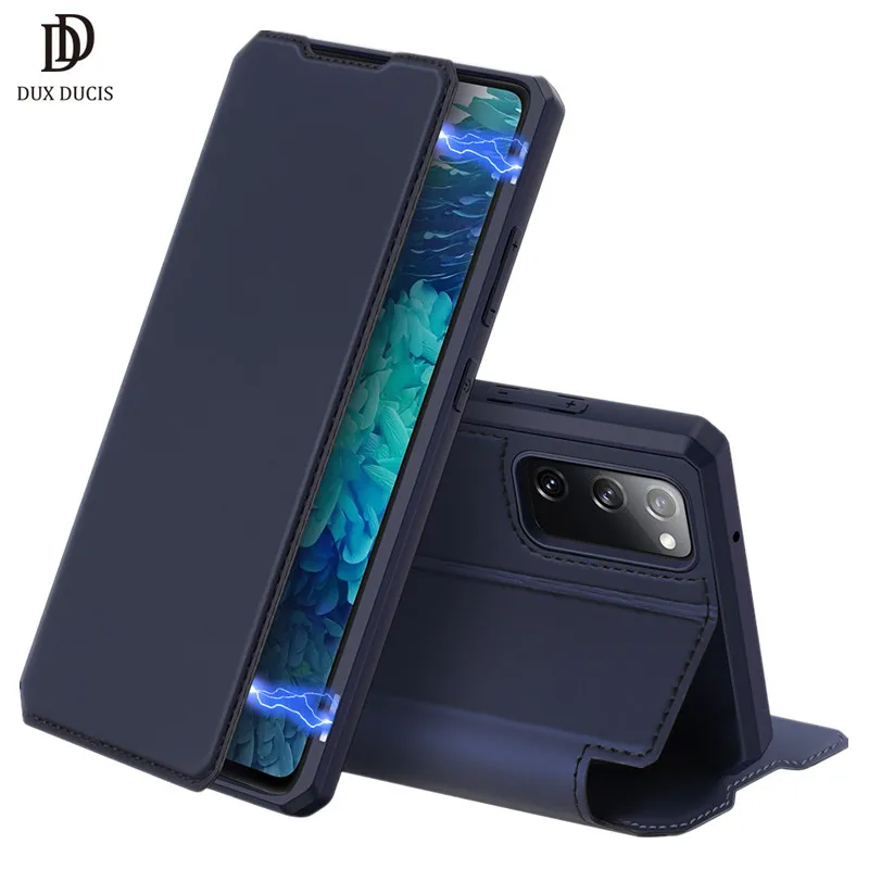 Кожаный чехол-книжка DUX DUCIS Skin X Series с магнитной застежкой для Samsung Galaxy S20 5G