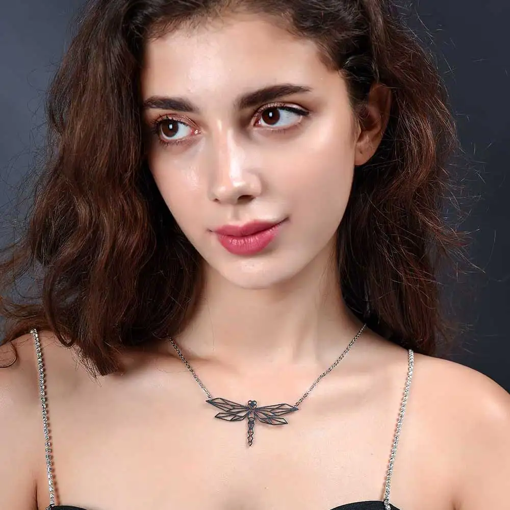 Уникальное ожерелье со стрекозой lavixlia Italy дизайн ожерелье из нержавеющей стали s для женщин супер модные ювелирные изделия специальный подарок