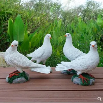 

Resin white pigeon crafts, animal sculptures, home villa garden decorations, creative peace gifts