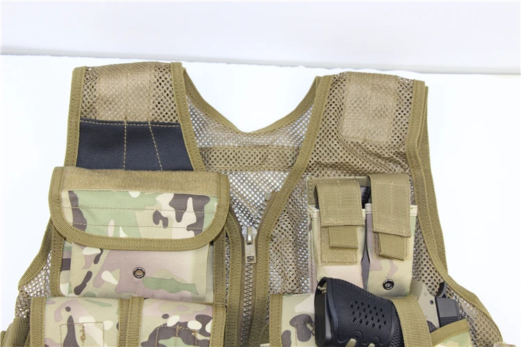 Тактическое снаряжение ВОЕННЫЕ Molle комбинированное Сетчатое платье-жилет Охота бронежилет Airsoft Шестерни Пейнтбол боевой защитный жилет для Одежда для охоты