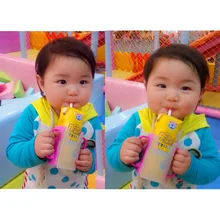 Portable Adjustable Baby Children Universal Juice Pouch Milk Box Holder Cup Self-Helper for Toddler Baby