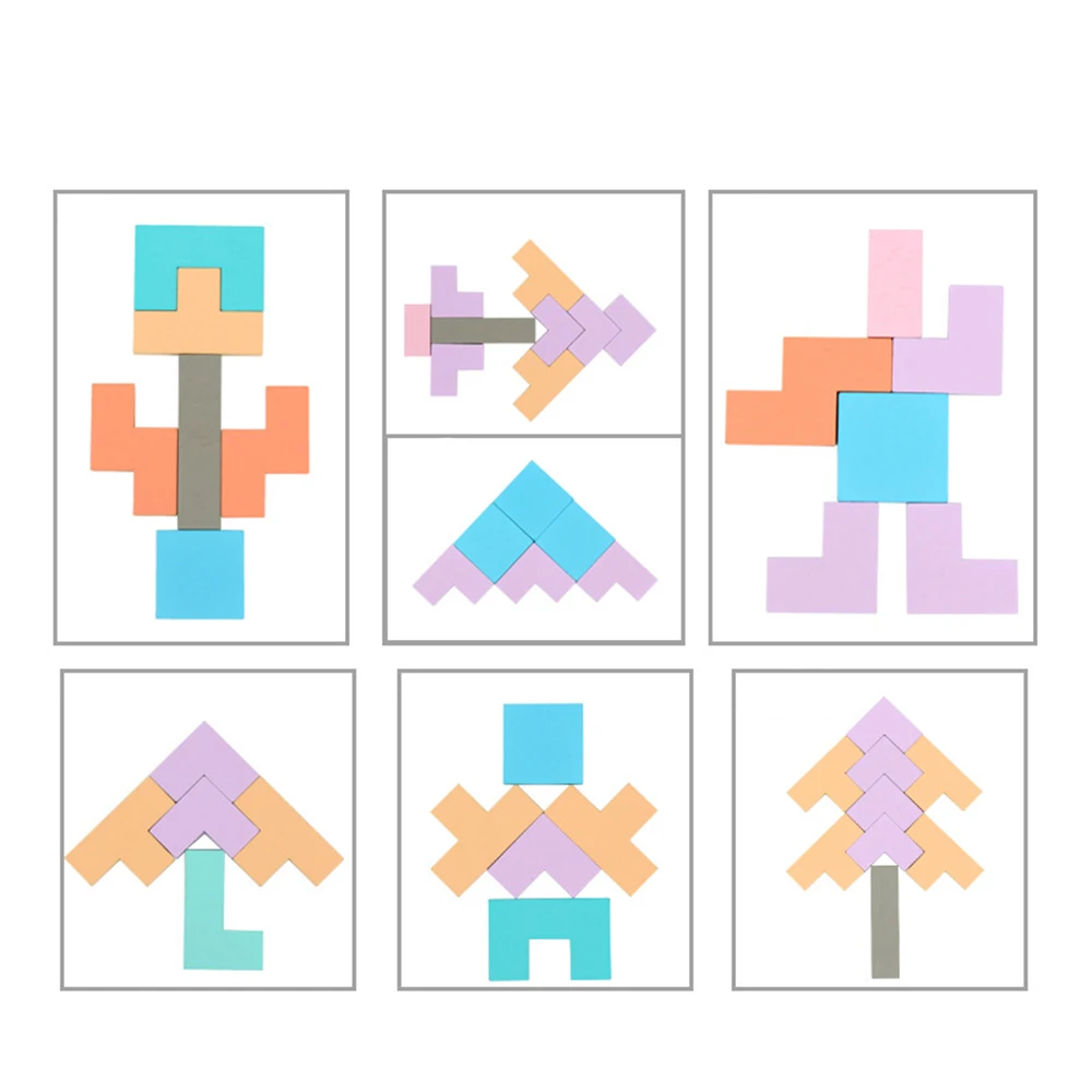 Дизайн 3 в 1 Многофункциональный Деревянный Tetris головоломки Танграм игрушки судоку головоломки доска раннего детства игра игрушка для детей