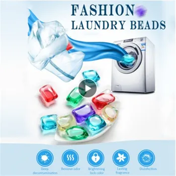 

1PC=60g Concentrated Liquid Laundry Soap Fabric Softener Organic Skin Care Soluble Water Color Protection Deep Cleaning 8 Time