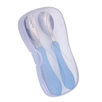 

Flatware Fork and Spoon Utensil Set 1 Set Stainless Steel Toddler Kids Silverware Set