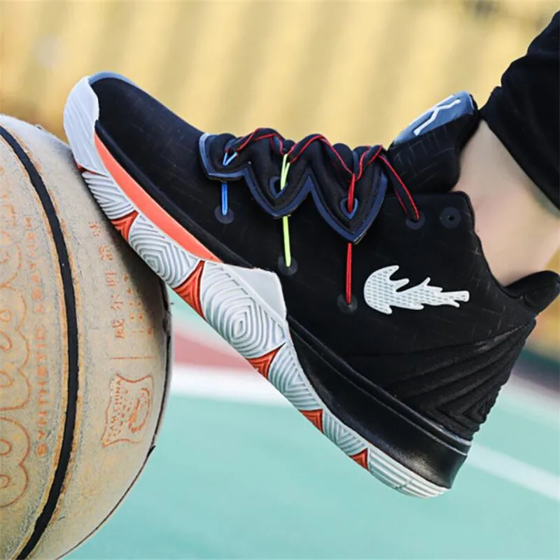 Новинка, высокое качество, Kyrie 5, мужские спортивные кроссовки Jordans, баскетбольные кроссовки, спортивные Нескользящие осенние кроссовки