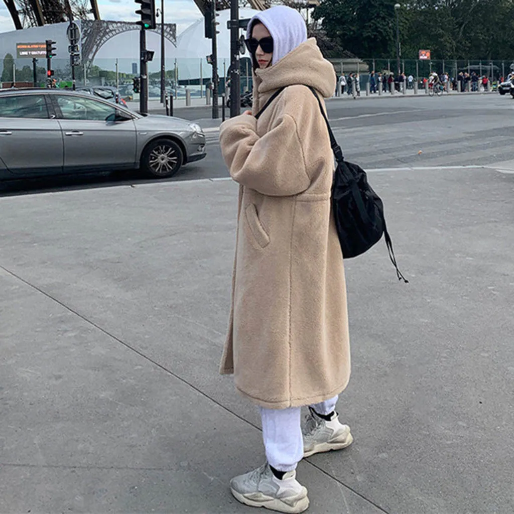Abrigo Mujer пальто из искусственного меха женское манто Femme Hiver Casaco Feminino Меховая куртка зимняя плюшевая одежда женская одежда# J30
