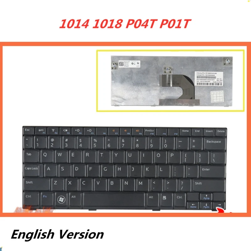Английская клавиатура для ноутбука Dell Inspiron Mini10-1012 1014 1018 P04T P01T сменная Клавиатура для ноутбука
