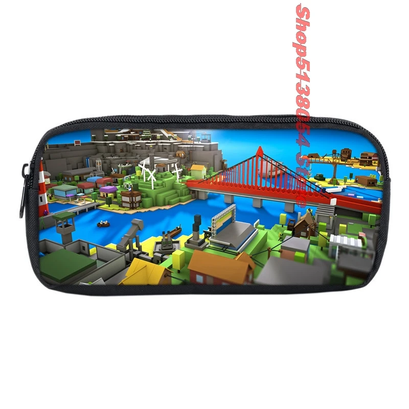 bag Boys Large Capacity Oxford Multifunctional Pencil Bag Children Student School Storage Pouch Durable Pencil Case