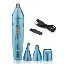 4 в 1 перезаряжаемый триммер для волос электрический мужской ушной аппарат для носа, для брови набор для бритья бороды инструмент