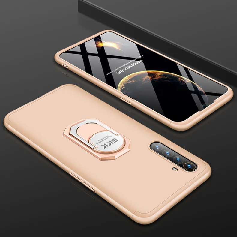 Высококачественный защитный чехол для OPPO Realme XT чехол Realme X2 чехол роскошный защитный кожаный чехол с функцией подставки кольцо магнетизм держатель ударопрочный чехол-накладка защитный чехол для OPPO K5 Роскошные Coque