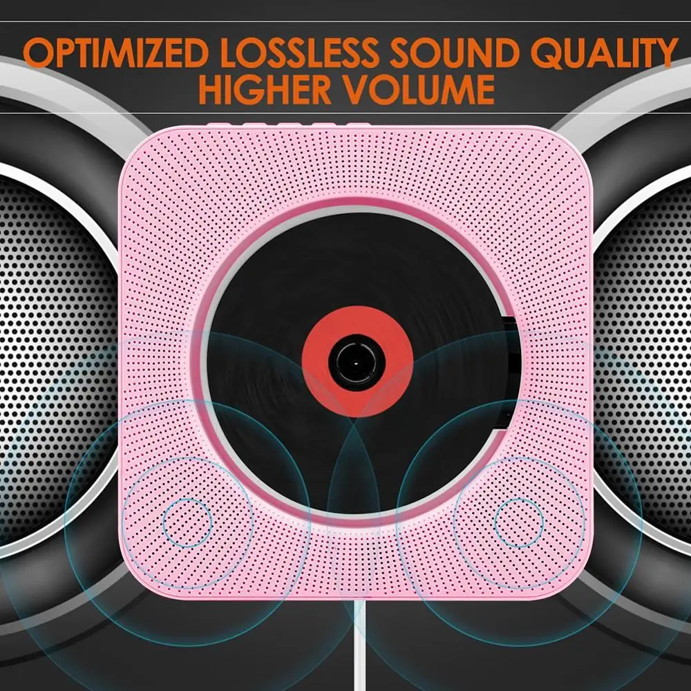 CD плеер настенный Bluetooth портативный домашний аудио магнитофон с пультом