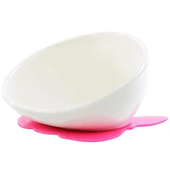 

Dog Feeding Bowls,French Bulldog Yellow striped cat Ceramic Feeding Dishs For Cut Dog&Cat (White)