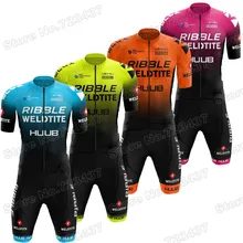 Conjunto de Ropa de Ciclismo de equipo Ribble Weldtite, mono de carreras Huub, camisetas de bicicleta de carretera, Maillot de Ciclismo de montaña, 2021