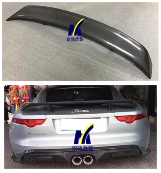 

High quality Carbon Fiber Car Rear Trunk Lip Spoiler Wing Fits For Jaguar F-TYPE GT 2015 2016 2017 2018 2019