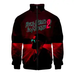 Anuel AA куртки мужские и женские 3d настоящие Hasta La Muerte куртки-бомберы на молнии Мужская мода хип-хоп Уличная одежда пальто свободная одежда