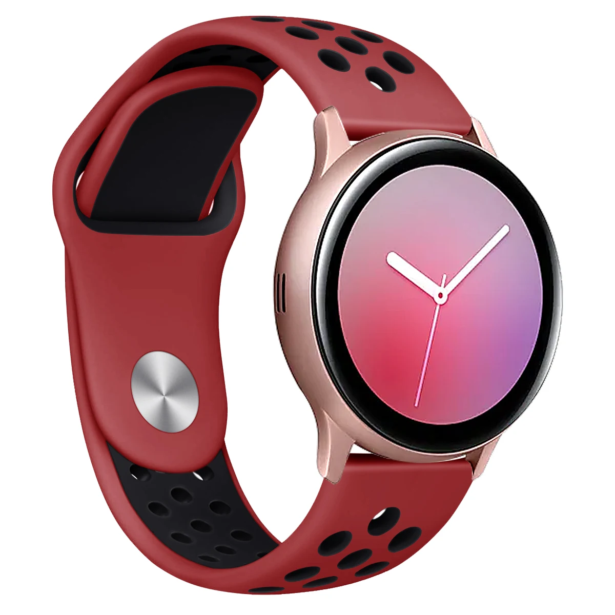 20 мм спортивный силиконовый ремешок для samsung Galaxy Watch 2 Активный 44 мм 40 мм Браслет Силиконовый ремешок для часов