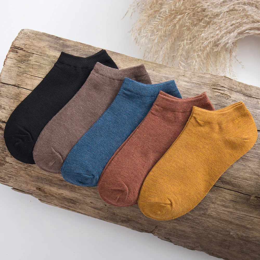 New Summer Women's Bamboo Fiber Casual Shallow Mouth Boat Fashion Solid Color Thin Breathable Cotton Socks 10 Pair