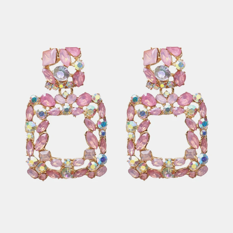 Ztech Za 32 стильные винтажные Висячие серьги для женщин, модные Кристальные богемные массивные серьги-капли с металлической бахромой, ювелирные изделия
