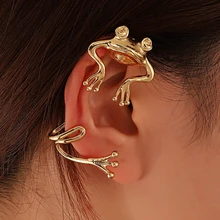 

Frog Earrings Gothic Frog Clip Earrings For Women Punk Fake Piercing Ear Animal Vintage Personality Jewelry Gift